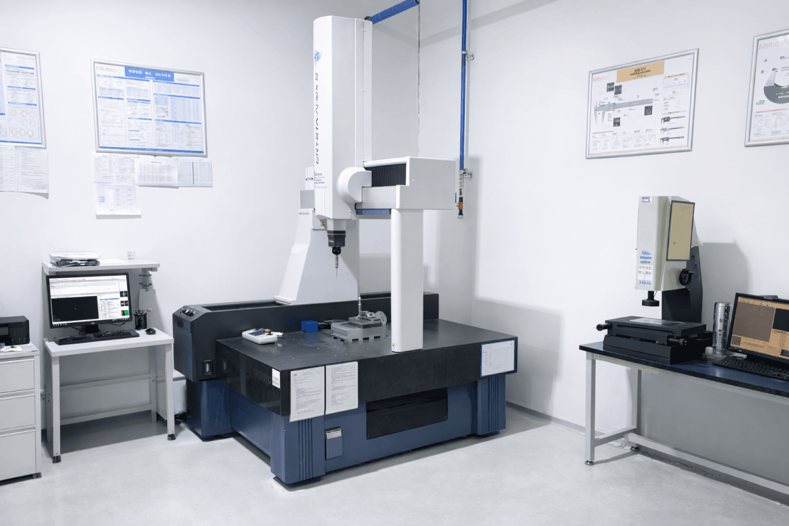 PEEK medical device component CMM inspection and laser marking — 100% unit traceability by Precimach