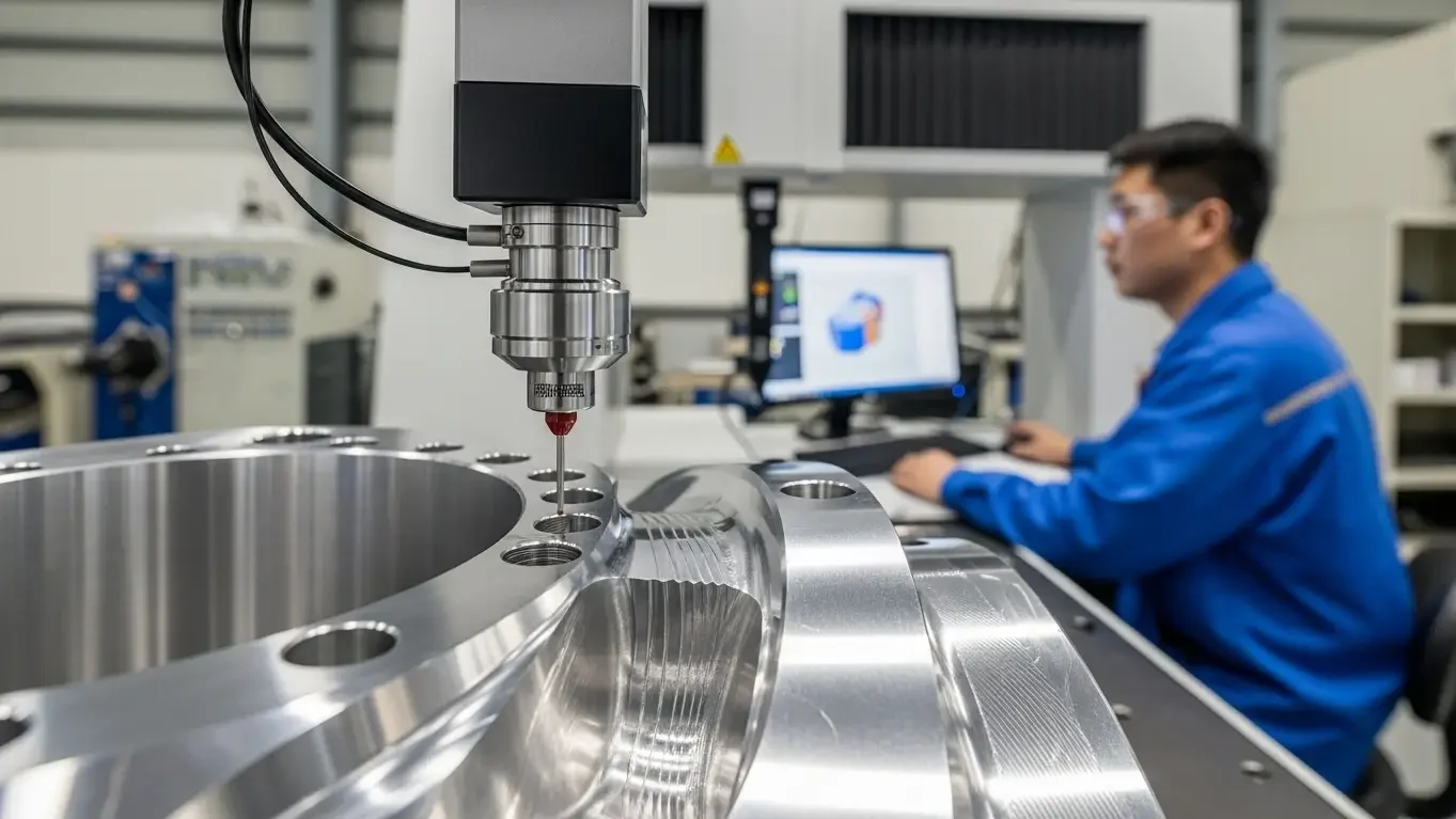 CMM inspection of precision machined parts