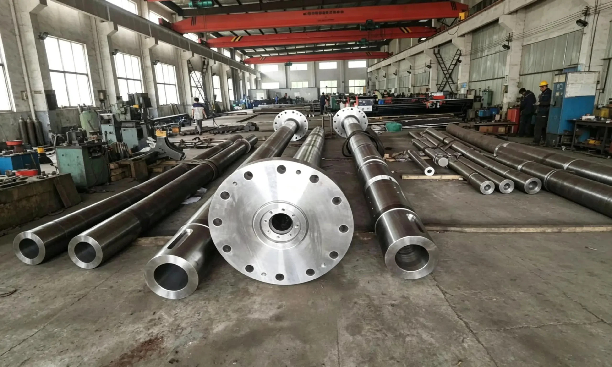 Flange shaft machining — large diameter heavy duty CNC turning by Precimach Suzhou