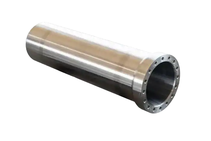 Precision CNC turned cylinder component — tight-tolerance bore and OD machining