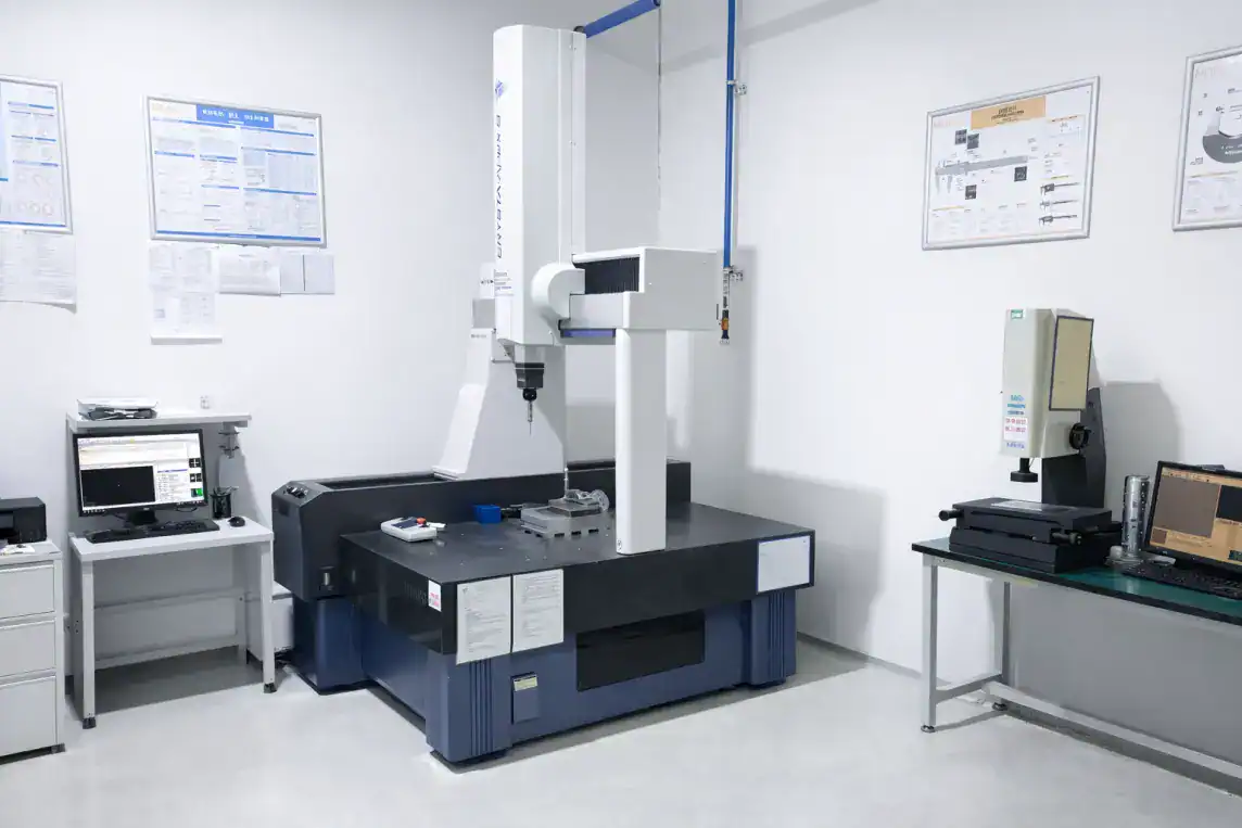Precimach quality control lab — CMM coordinate measuring machine for CNC machined part dimensional inspection