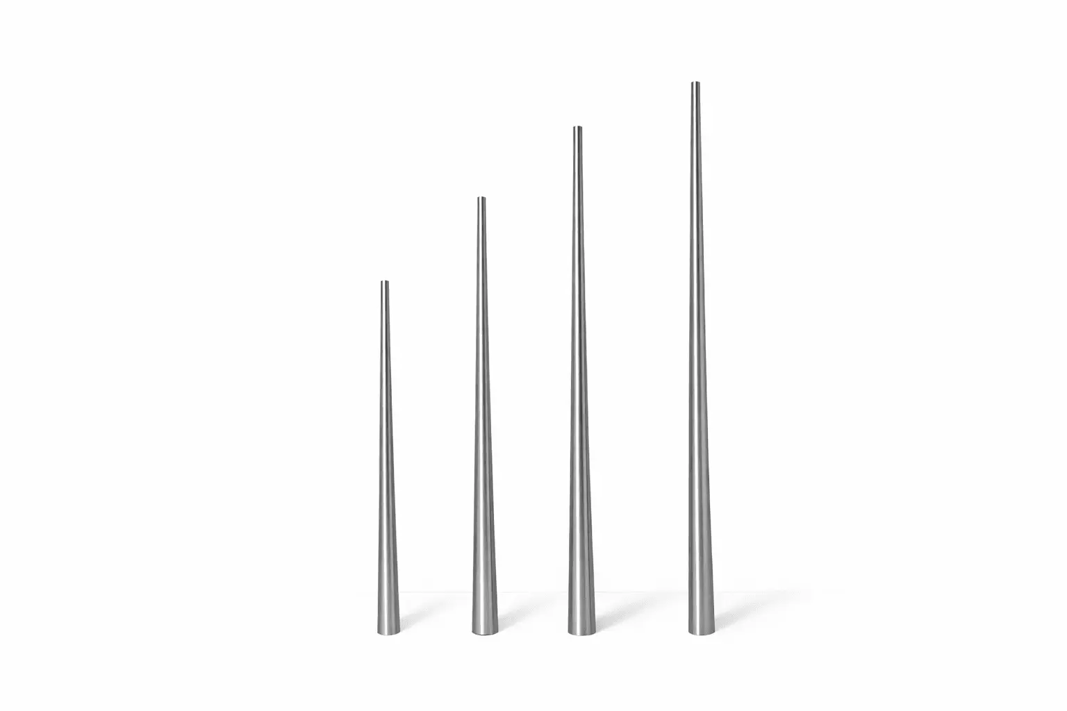 Custom 5040 tapered solid steel baluster shafts CNC turning US stair contractor