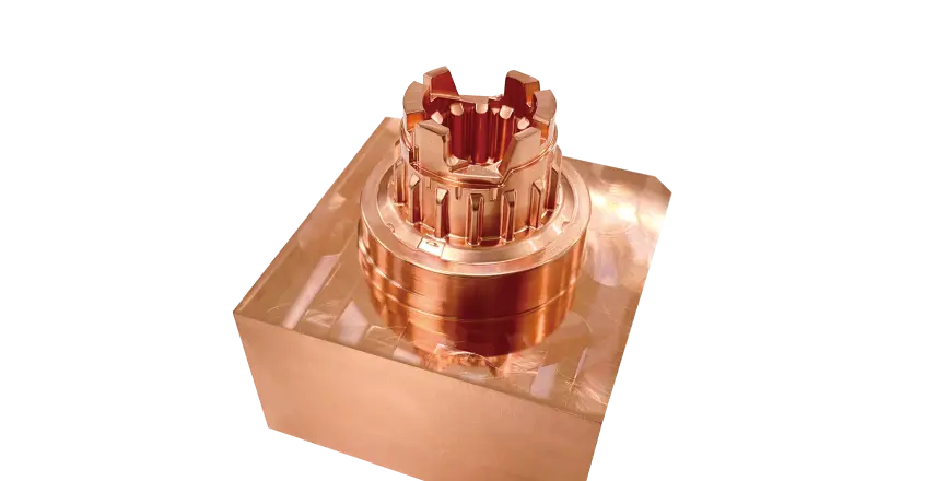 CNC milled EDM copper electrode — die-sinking electrode precision machining