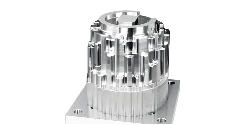 CNC milled engine cylinder block — multi-bore precision machining