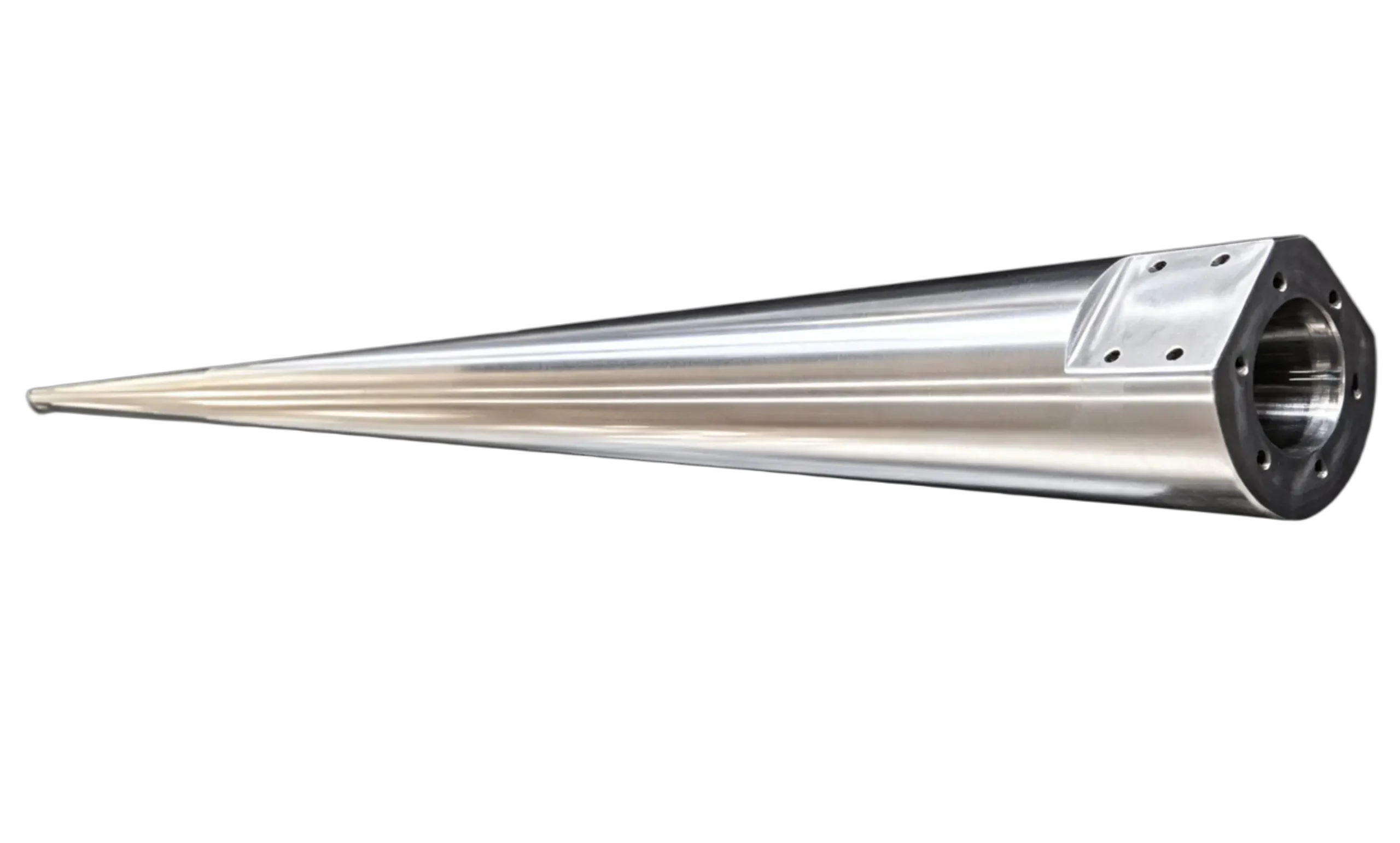 Precision CNC turned hollow shaft — thin-wall tube shaft for spindle and roller applications