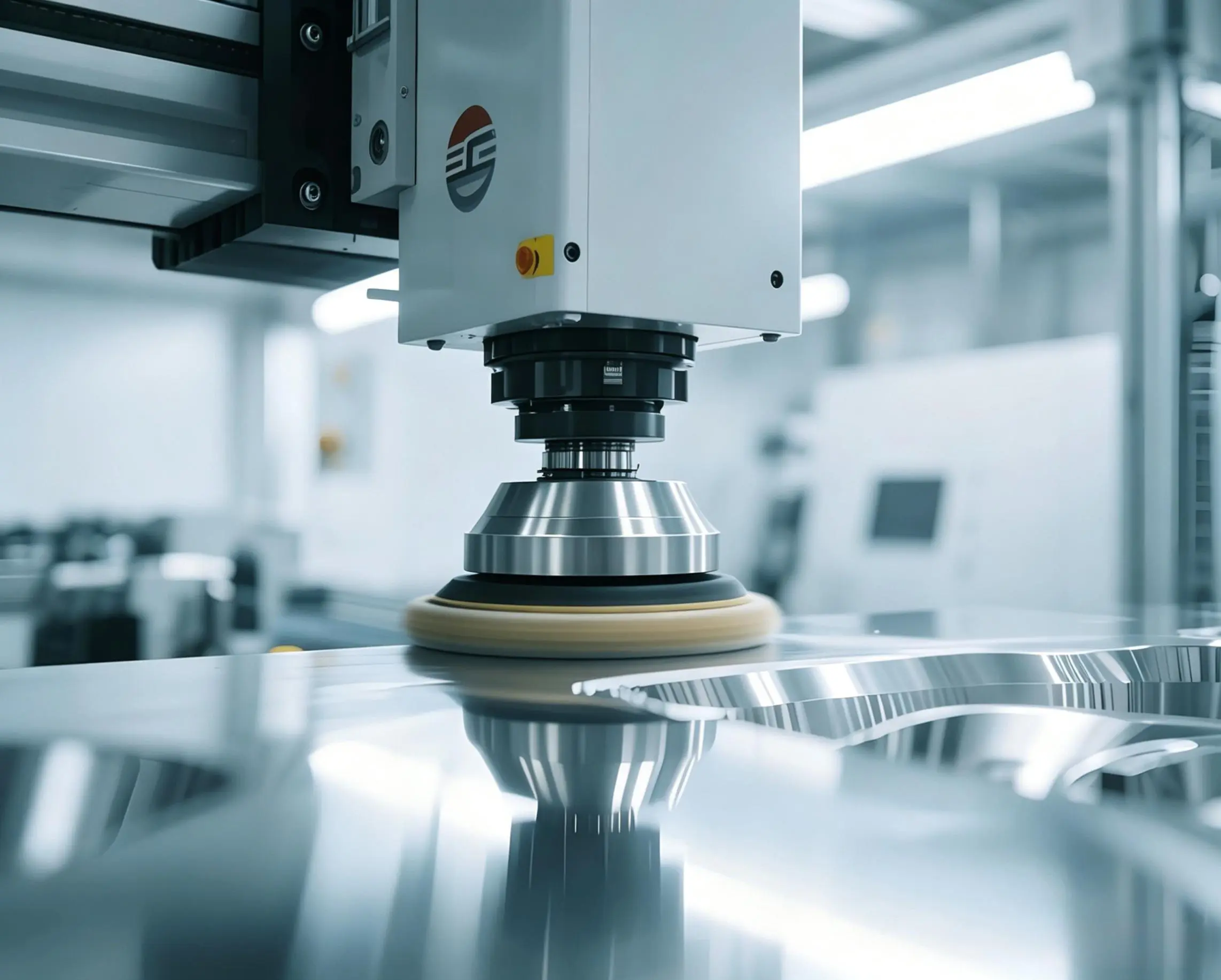 Precision metal surface polishing machine — CNC machined part post-processing and surface finishing