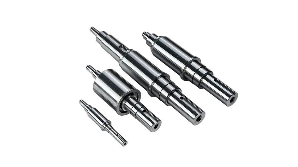 Precision CNC turned servo motor shafts — high-accuracy motor output shaft batch production